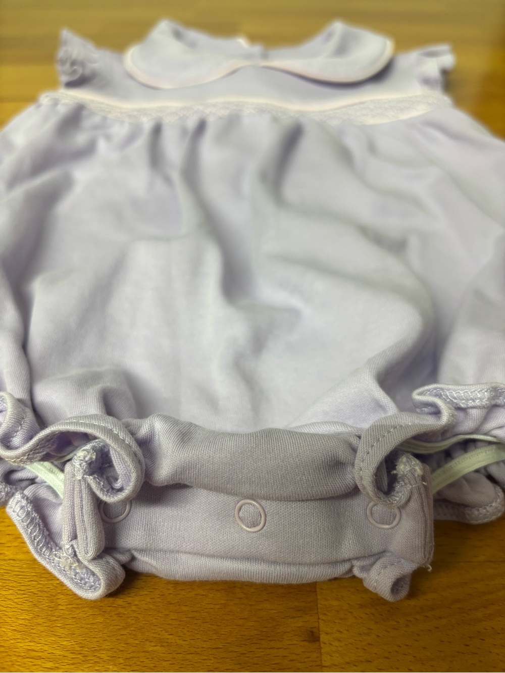 The Beaufort Bonnet Company Lavender Smocked Bubble - Size 18-24m - Picture 4 of 7